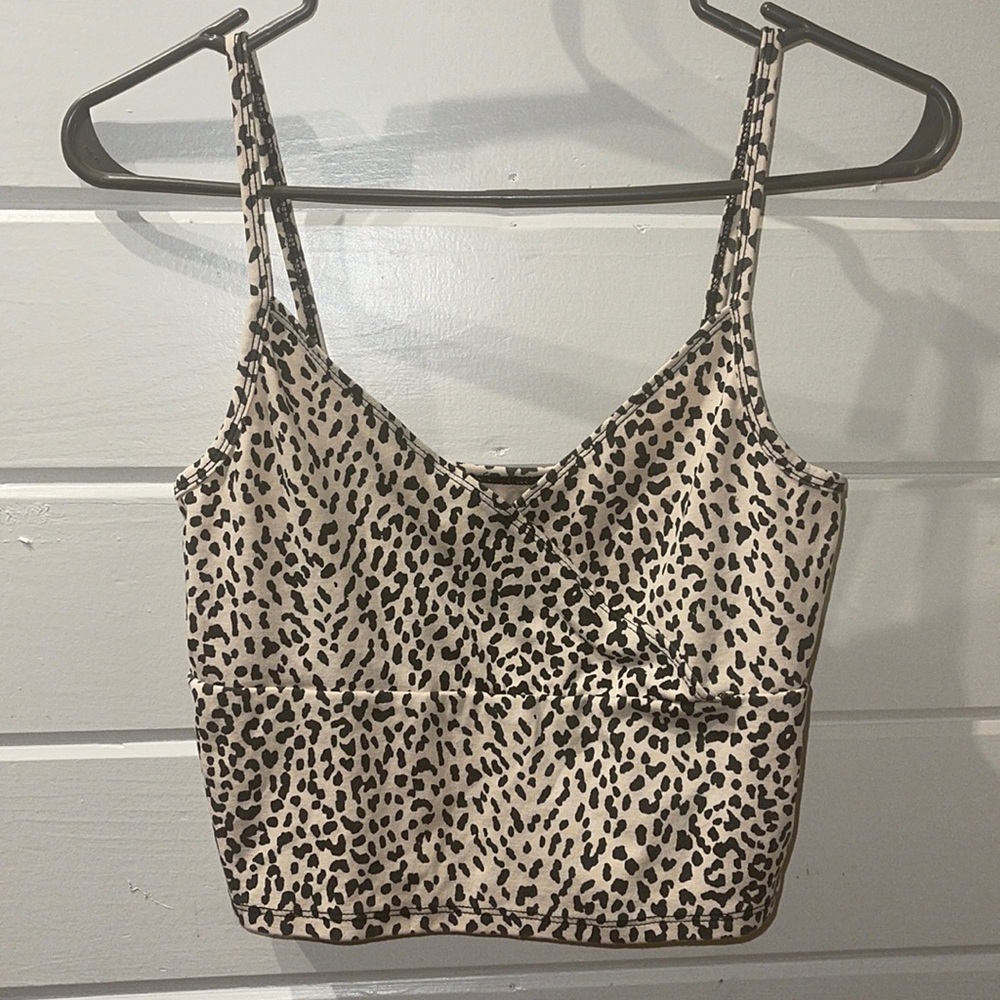 Leopard print crop top